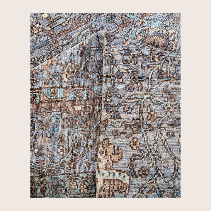 Image for Grey Soluna Traditional Wool Rug - 6'3" x 8'1