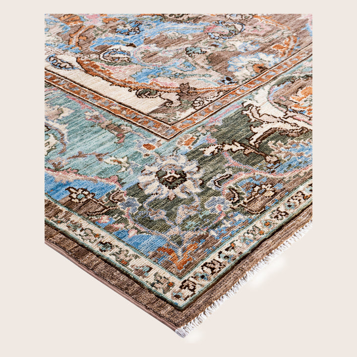Image for Brown Soluna Traditional Wool Rug - 6'3" x 8'9"