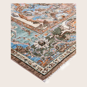 Image for Brown Soluna Traditional Wool Rug - 6'3" x 8'9" - hover