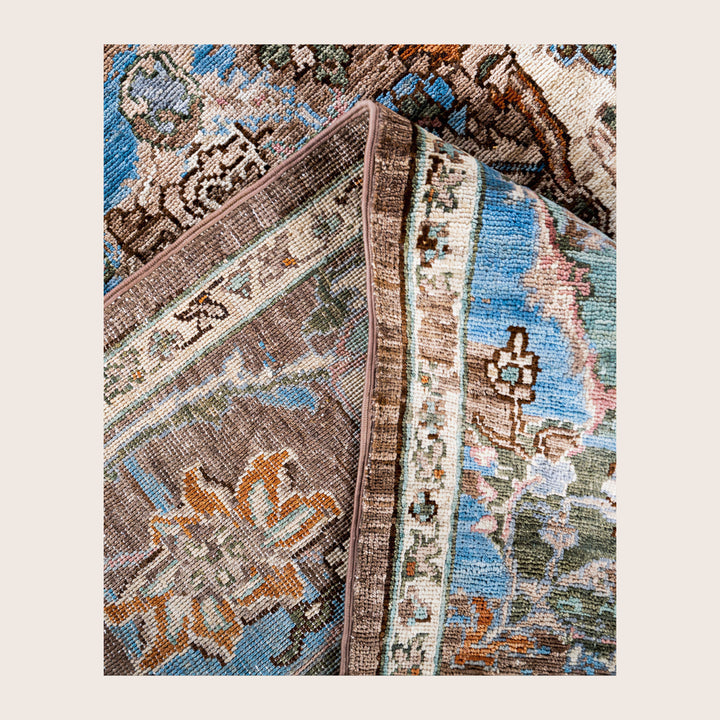 Image for Brown Soluna Traditional Wool Rug - 6'3" x 8'9"