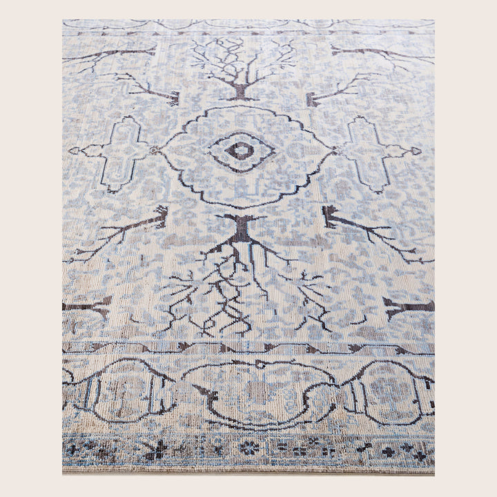 Image for Beige Soluna Traditional Wool Rug - 6'1" x 9'