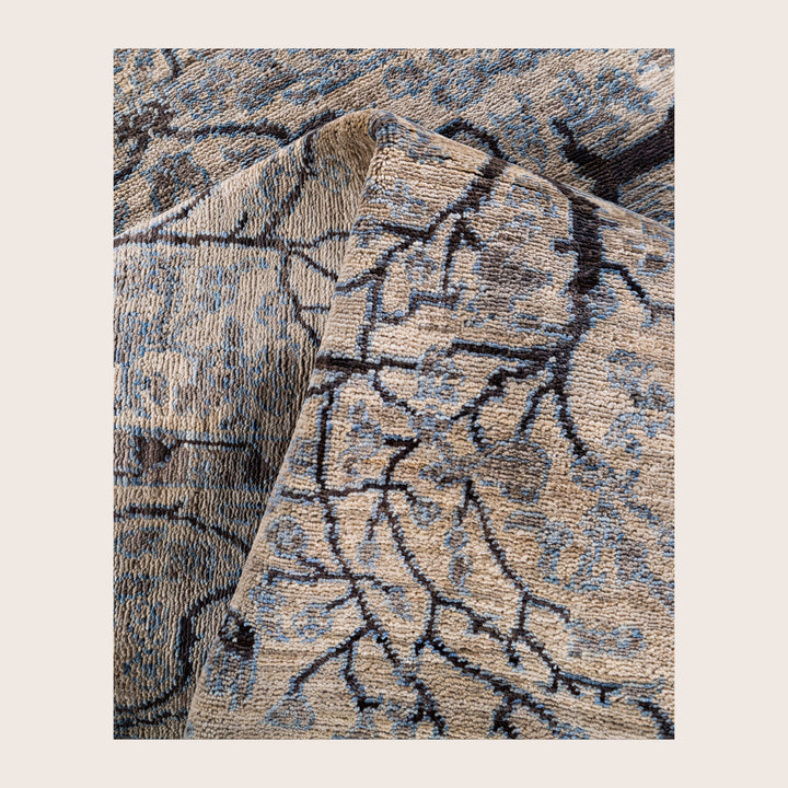 Image for Beige Soluna Traditional Wool Rug - 6'1" x 9'