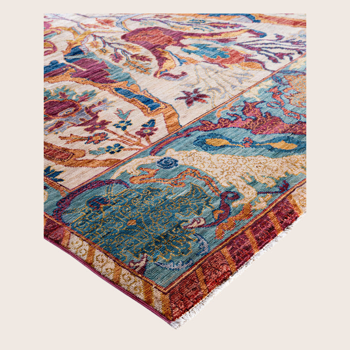 Image for Beige Soluna Traditional Wool Rug - 5'11" x 8'11"