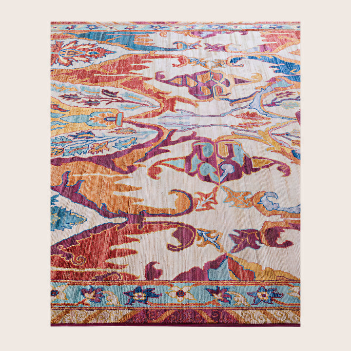 Image for Beige Soluna Traditional Wool Rug - 5'11" x 8'11"