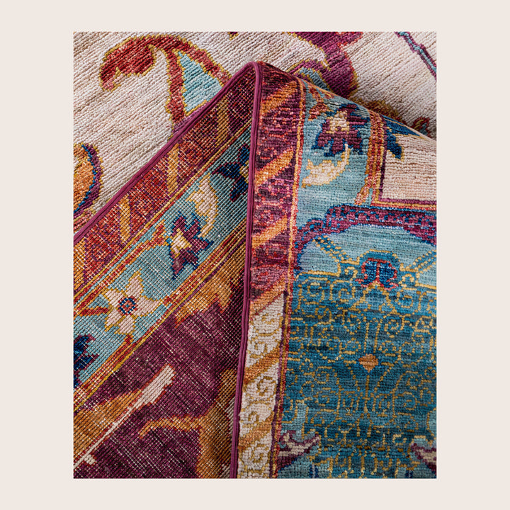 Image for Beige Soluna Traditional Wool Rug - 5'11" x 8'11"