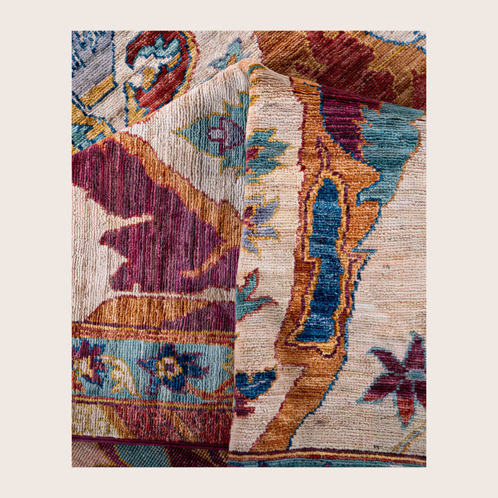 Image for Beige Soluna Traditional Wool Rug - 5'11" x 8'11"