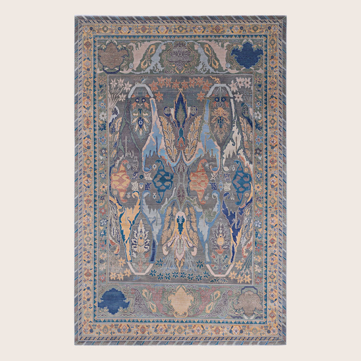 Image for Grey Soluna Traditional Wool Rug - 6'2" x 9'6"