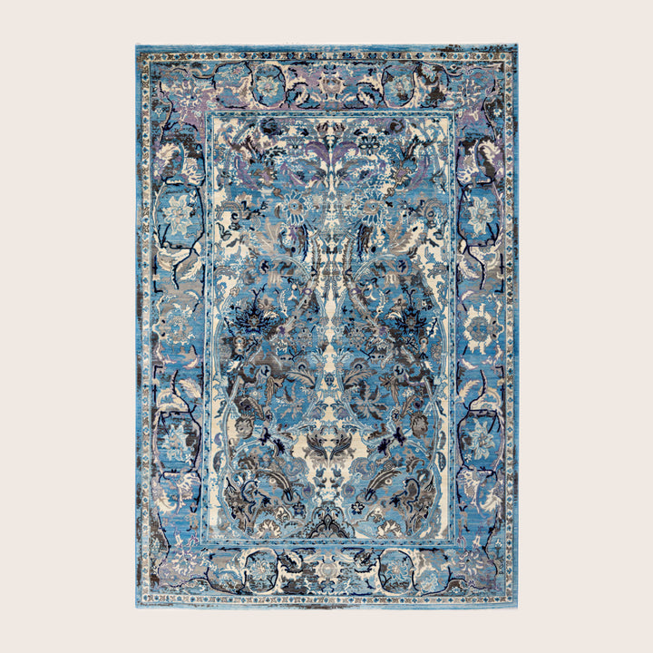 Image for Blue Soluna Traditional Wool Rug - 5'1 x 8'9"