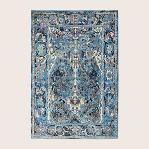 Image for Blue Soluna Traditional Wool Rug - 5'1 x 8'9"