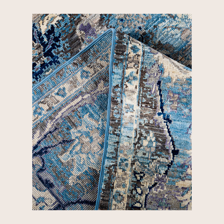 Image for Blue Soluna Traditional Wool Rug - 5'1 x 8'9"