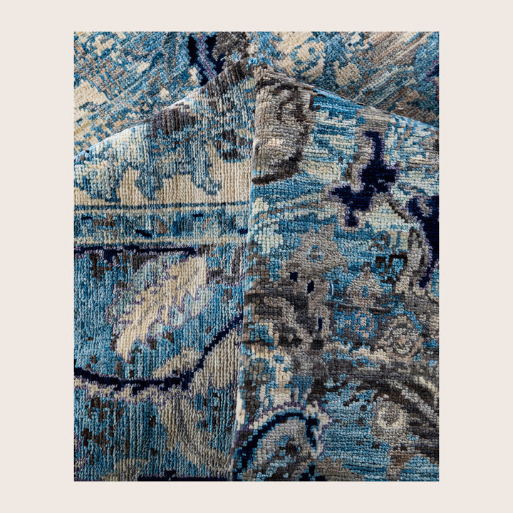 Image for Blue Soluna Traditional Wool Rug - 5'1 x 8'9"