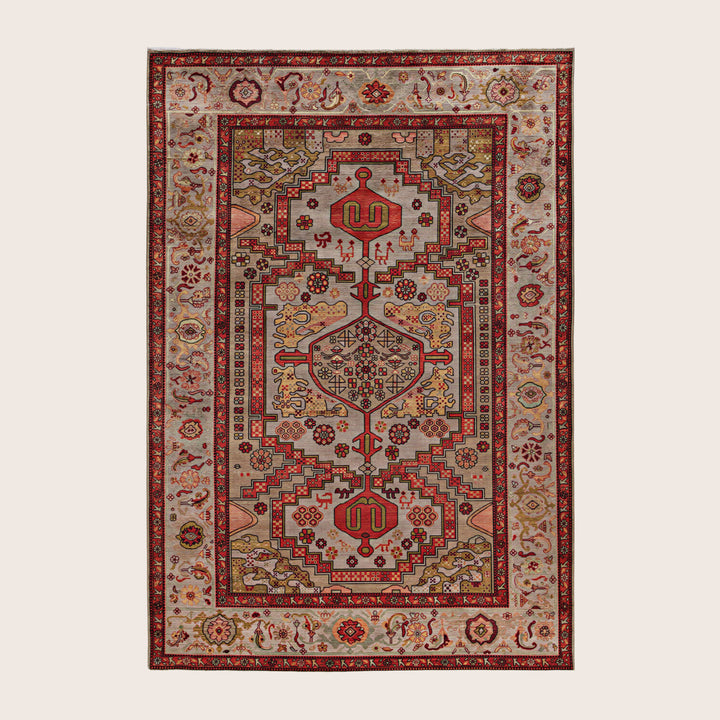 Image for Brown Soluna Traditional Wool Rug - 6' x 8'1