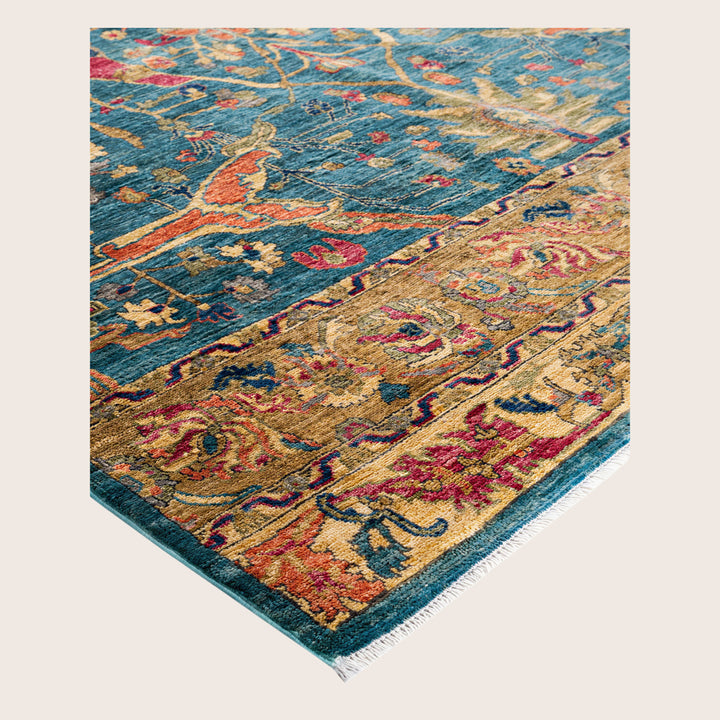 Image for Green Soluna Traditional Wool Rug - 6' x 8'1