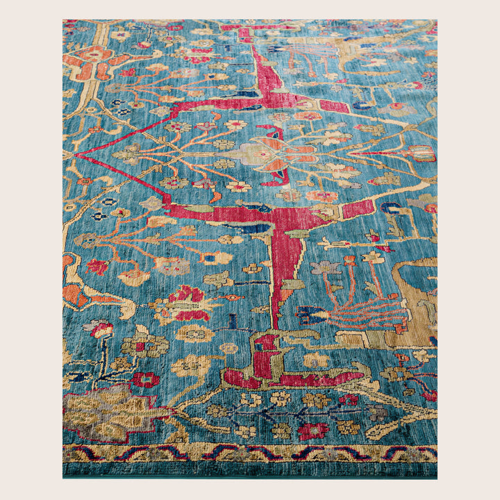 Image for Green Soluna Traditional Wool Rug - 6' x 8'1