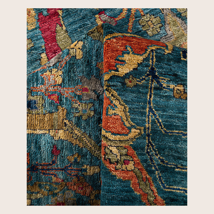 Image for Green Soluna Traditional Wool Rug - 6' x 8'1