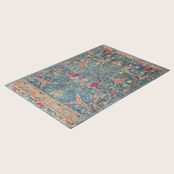 Image for Green Soluna Traditional Wool Rug - 6' x 8'1