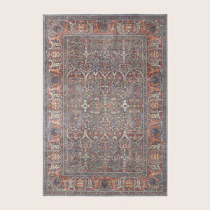 Image for Grey Soluna Traditional Wool Rug - 6'2" x 9'