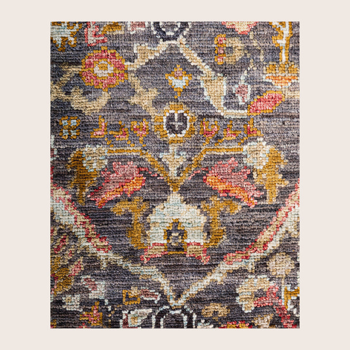 Image for Grey Soluna Traditional Wool Rug - 6'2" x 9'