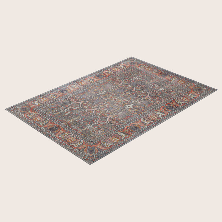Image for Grey Soluna Traditional Wool Rug - 6'2" x 9'