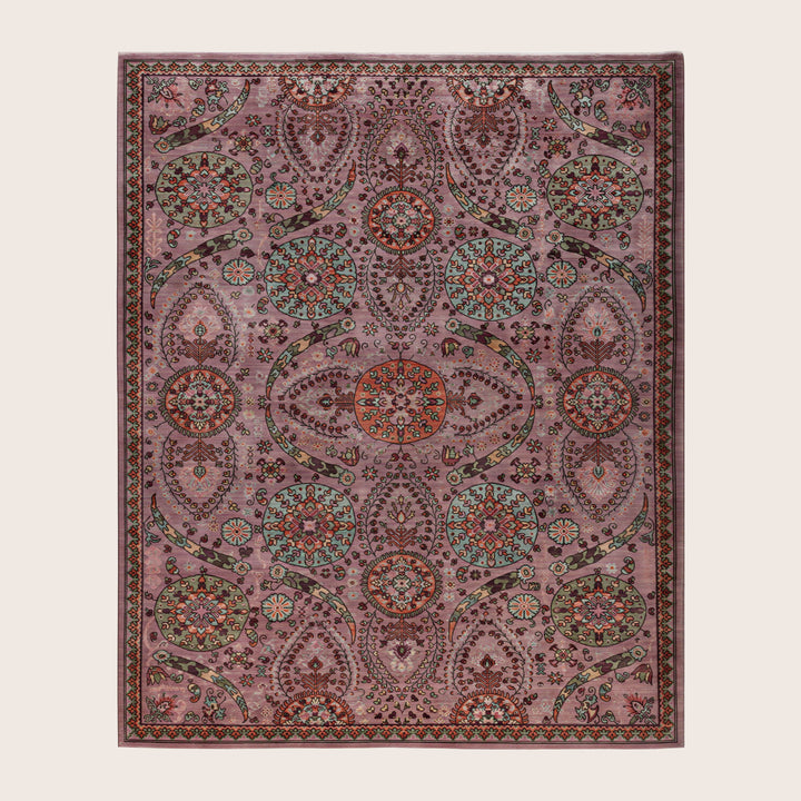 Image for Purple Soluna Traditional Wool Rug - 6'2" x 8'1