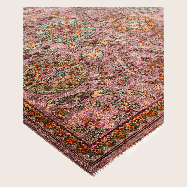 Image for Purple Soluna Traditional Wool Rug - 6'2" x 8'1