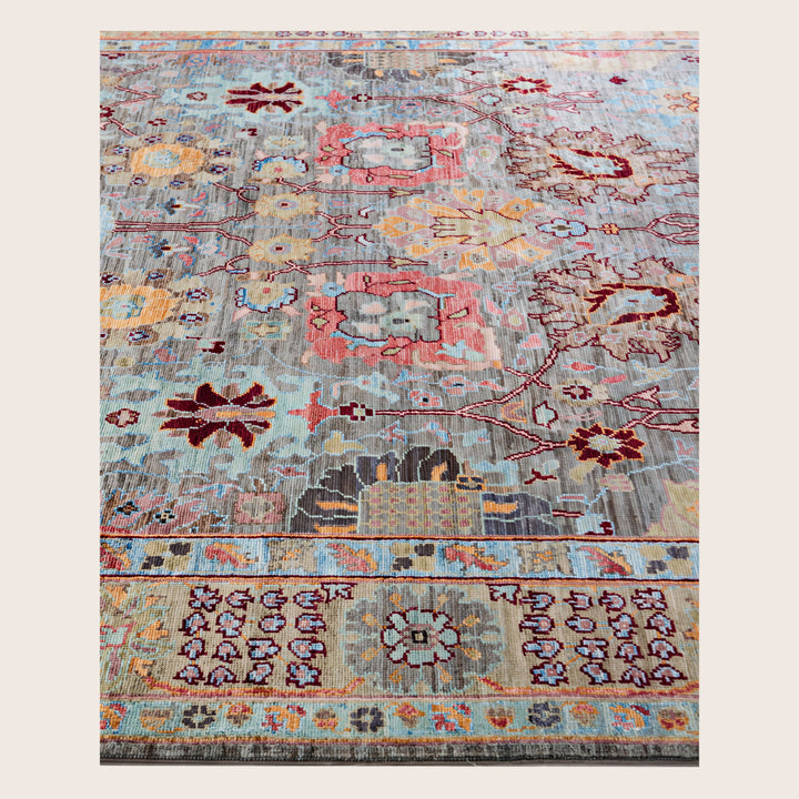 Image for Grey Soluna Traditional Wool Rug - 6'3" x 8'1