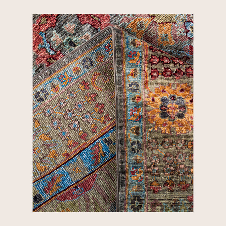 Image for Grey Soluna Traditional Wool Rug - 6'3" x 8'1