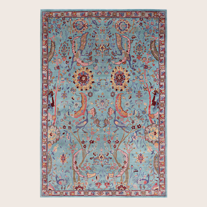 Image for Green Soluna Traditional Wool Rug - 6' x 8'1