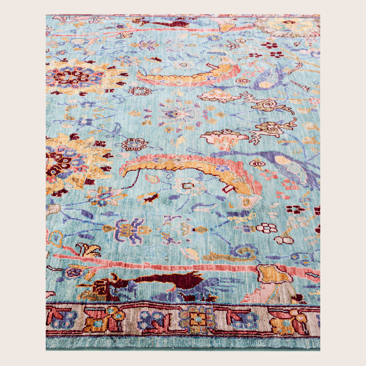 Image for Green Soluna Traditional Wool Rug - 6' x 8'1