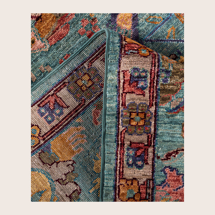 Image for Green Soluna Traditional Wool Rug - 6' x 8'1