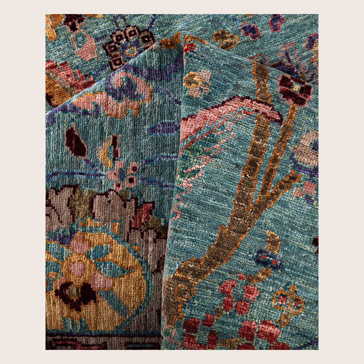 Image for Green Soluna Traditional Wool Rug - 6' x 8'1