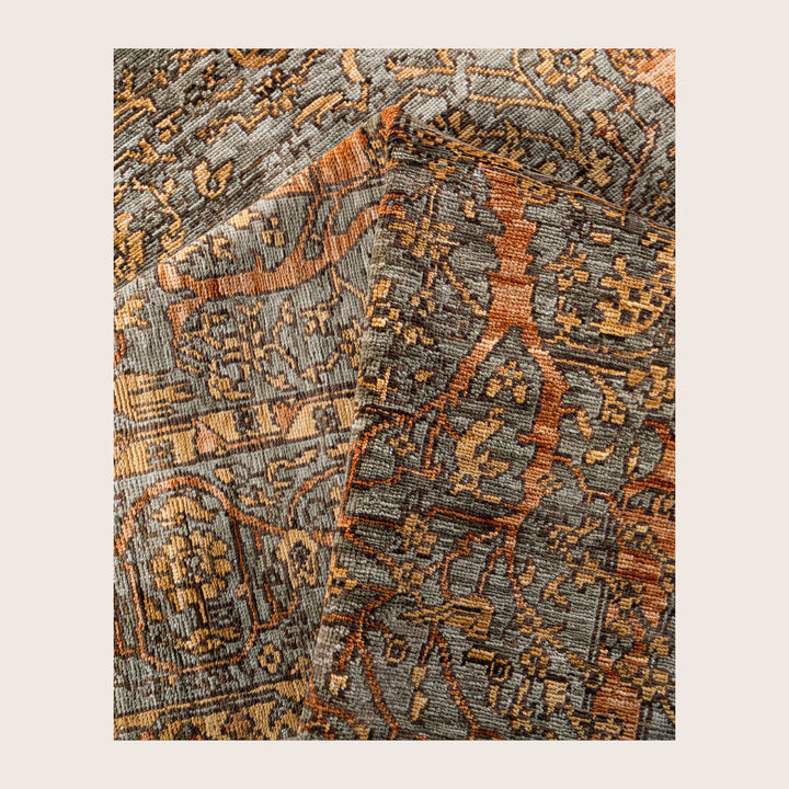 Image for Green Soluna Traditional Wool Rug - 6'1" x 8'1
