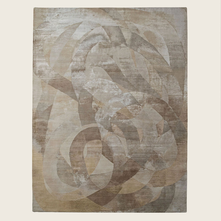 Image for Contemporary Silk Wool Blend Rug - 10' x 14'