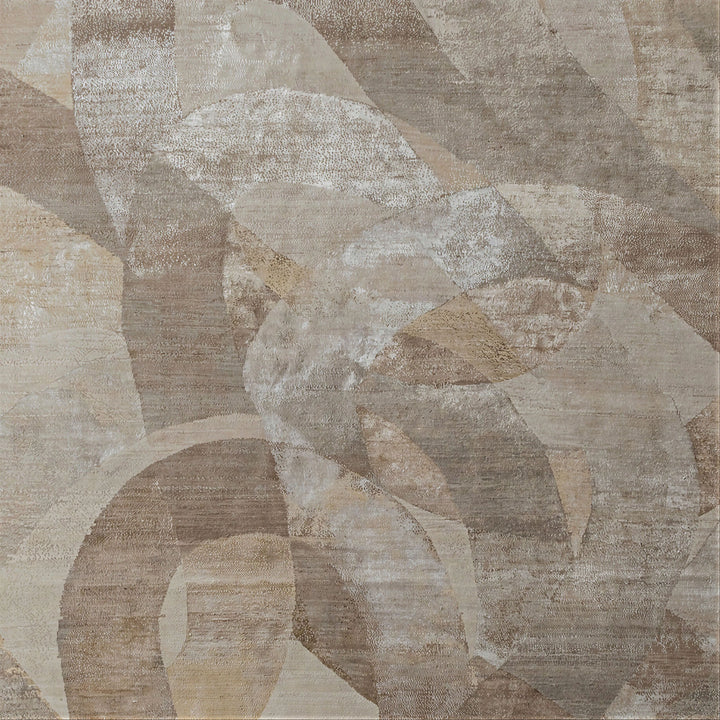 Image for Contemporary Silk Wool Blend Rug - 10' x 14'
