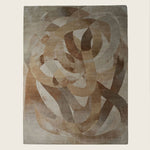 Image for Honey Beige Contemporary Silk Wool Blend Rug - 8'11" x 11'11"