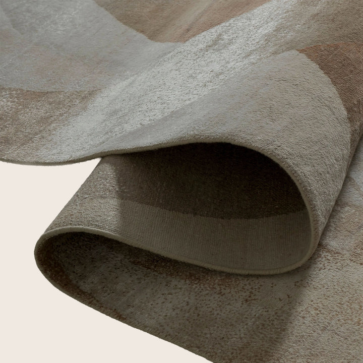 Image for Honey Beige Contemporary Silk Wool Blend Rug - 8'11" x 11'11"