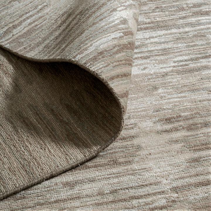 Image for Sand Stone Contemporary Silk Wool Blend Rug - 9'1" x 12'