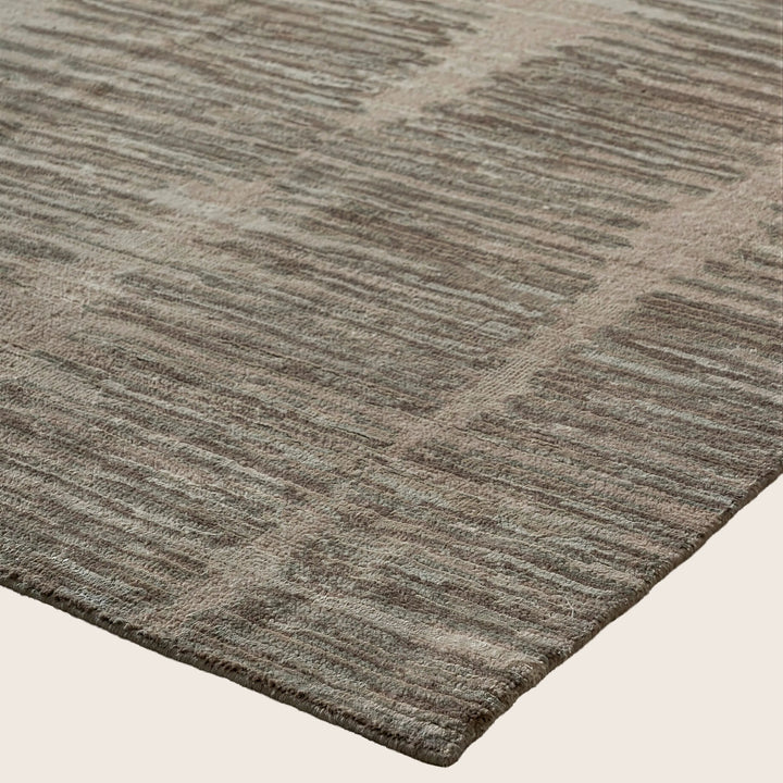 Image for Sand Stone Contemporary Silk Wool Blend Rug - 9'1" x 12'