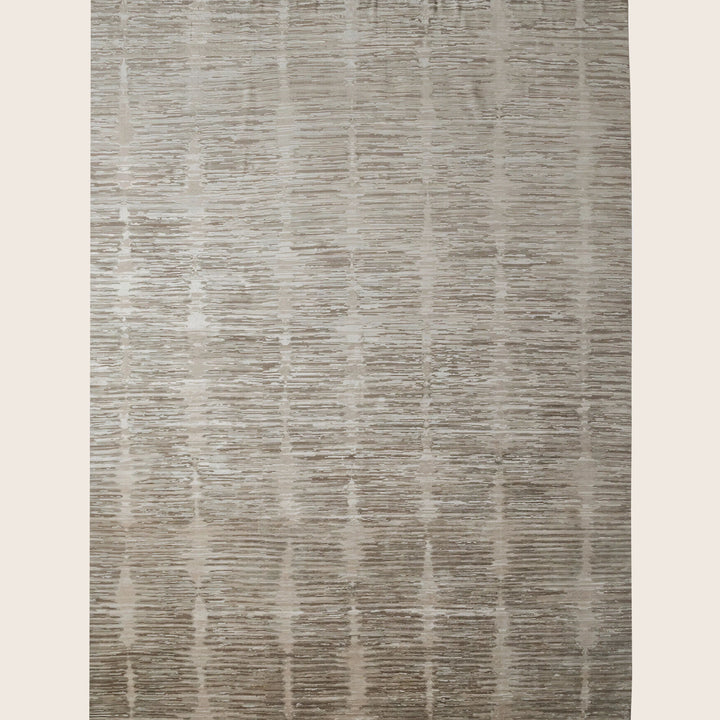 Image for Sand Stone Contemporary Silk Wool Blend Rug - 9'1" x 12'