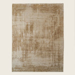 Image for Beige Brown Contemporary Silk Wool Blend Rug - 8'11" x 12'1"