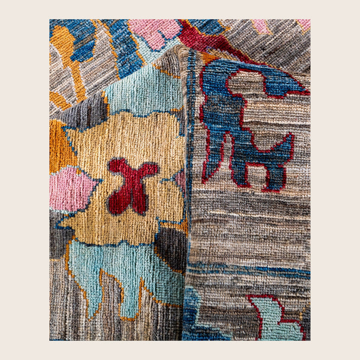 Image for Brown Traditional Oushak Wool Rug - 10'1" x 13'7"