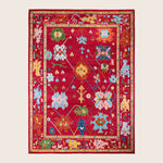 Image for Red Traditional Oushak Wool Rug - 10'3" x 13'9"