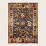 Image for Black Traditional Oushak Wool Rug - 8'10" x 12'0"
