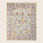 Image for Ivory Traditional Oushak Wool Rug - 9'3" x 11'9"