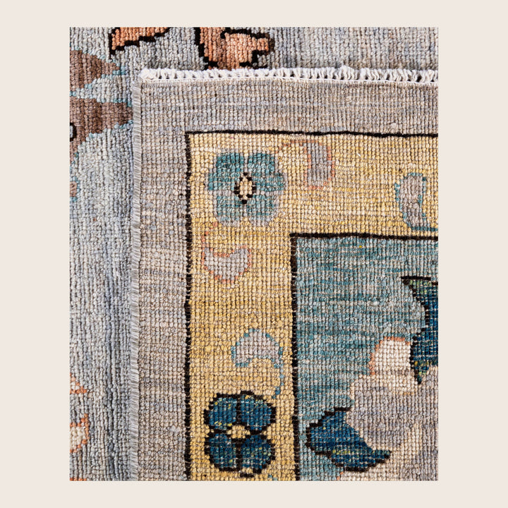 Image for Grey Traditional Oushak Wool Rug - 9'4" x 11'10"