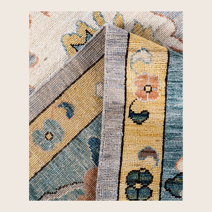 Image for Grey Traditional Oushak Wool Rug - 9'4" x 11'10"