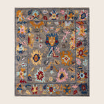 Image for Brown Traditional Oushak Wool Rug - 8'4" x 9'10"