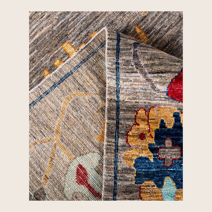 Image for Brown Traditional Oushak Wool Rug - 8'4" x 9'10"
