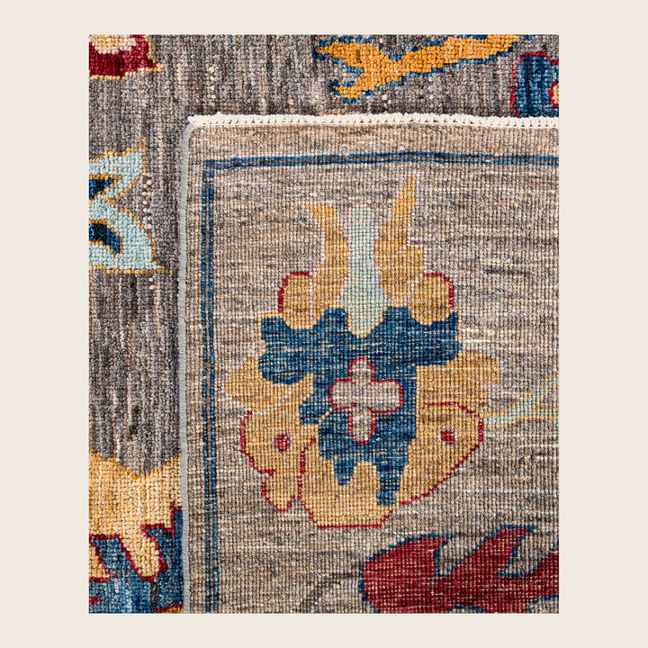 Image for Brown Traditional Oushak Wool Rug - 8'5" x 9'11"
