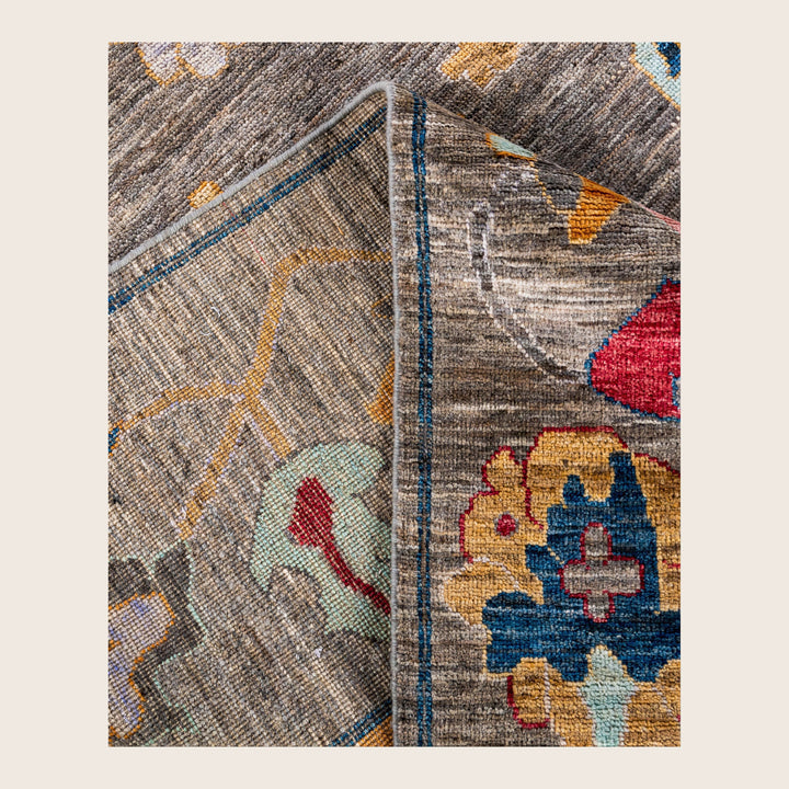 Image for Brown Traditional Oushak Wool Rug - 8'5" x 9'11"